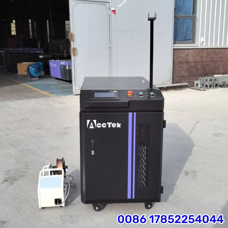 AKQH-3000, 3KW Fiber Laser Welder Metal Plate Tube Welding Machine Best Speed and Precision