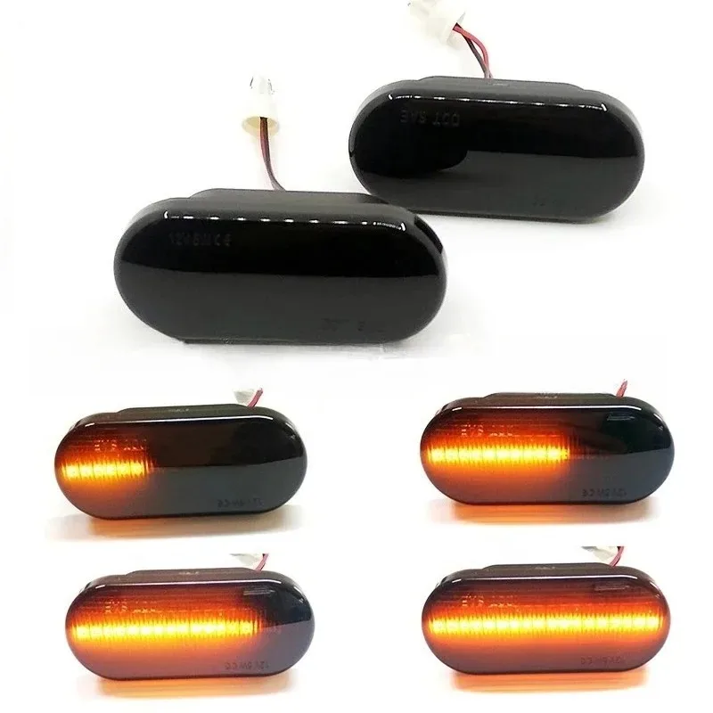 

2 шт. светодиодный динамический боковой указатель поворота, последовательный мигающий свет, новый для Golf 3 4 MK3 MK4 Passat 3BG Polo 6N 9N