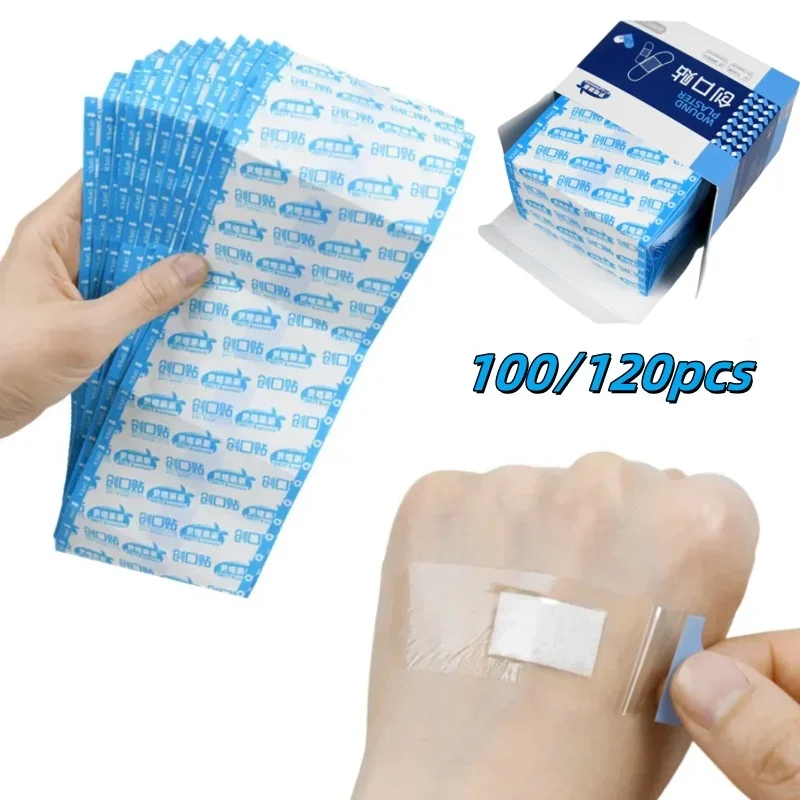 100/120pcs Baby Bandage Waterproof Breathable Adhesive Plaster Hemostasis Wound Sticker Dressing Band Aid Banditas for Children