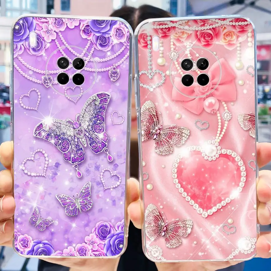 حافظة سيليكون لينة من البولي يورثين الحراري لهاتف هيواوي ، نمط باندا لطيف ، نمط هيواوي y9a زهرة