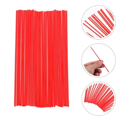 100 Pcs Red Extension Tube For Remover Spray Can Lubricant Nozzle Plastic Replacement Sprayer Aerosol Straw Storage Accessories