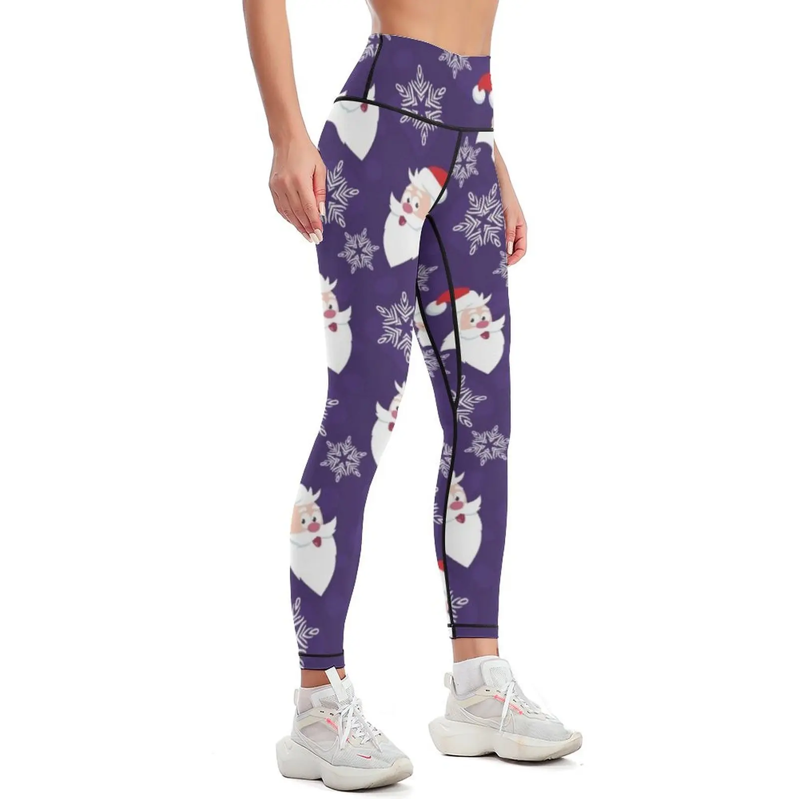 Cool Santa Claus Leggings Women's sports Women's high waist Womens Leggings