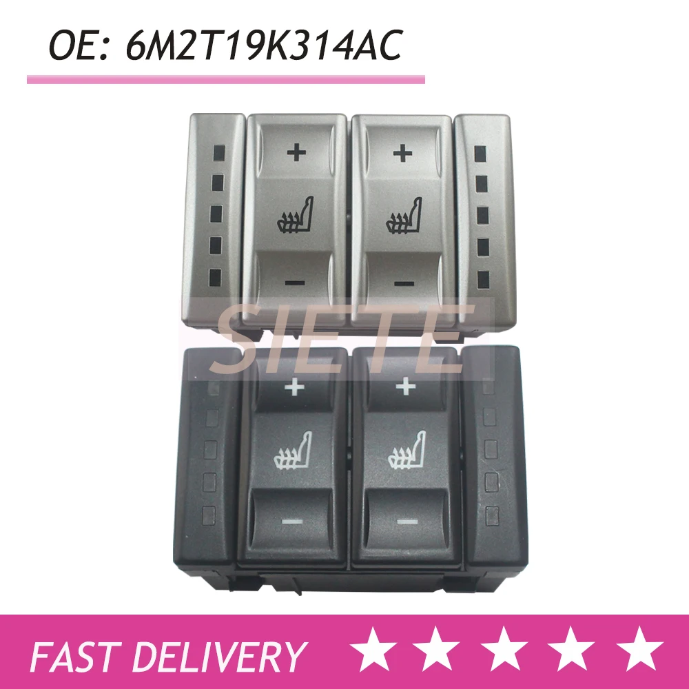 OEM 6M2T19K314AC BS7T19K314AB For Ford Galaxy MK3 S-MAX Mondeo MK4 Seat Heating Button Control Switch