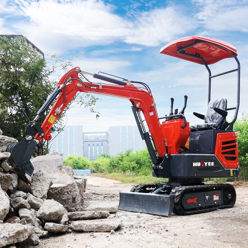 

HUAYEE Factory Mini Excavators 1.2 Ton EPA Engine Customize Compact Mini Excavator Multifunctional Portable Mini Excavator