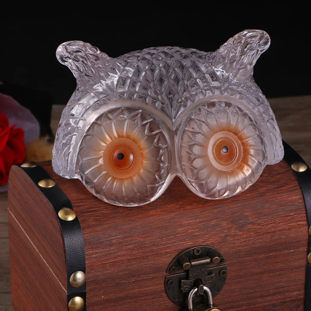 

1Pcs Creative Owl Glass Cup Lead-Free Glass Water Bottle Candlestick Smooth Surface Safe for Home Restaurant