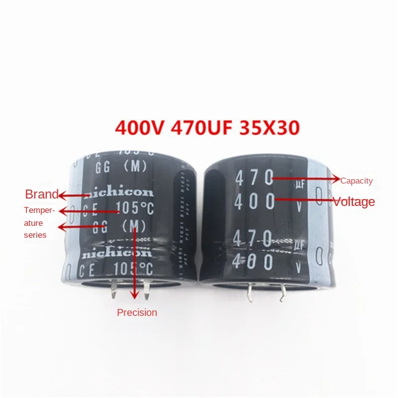 （1pcs）400V470UF 35X30 Nippon Nikkeon electrolytic capacitor 470UF 400V 35 * 30 GG 105 degrees