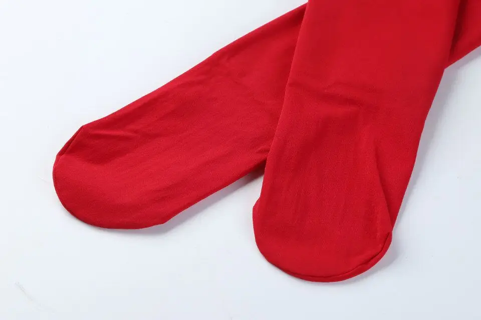 2023 neue Frauen Winters trumpf hose weiß Strumpfhose mit hoher Taille schieben warme weibliche Leggings Strumpf Fleece dicken Samt thermisch rot – Detail 12
