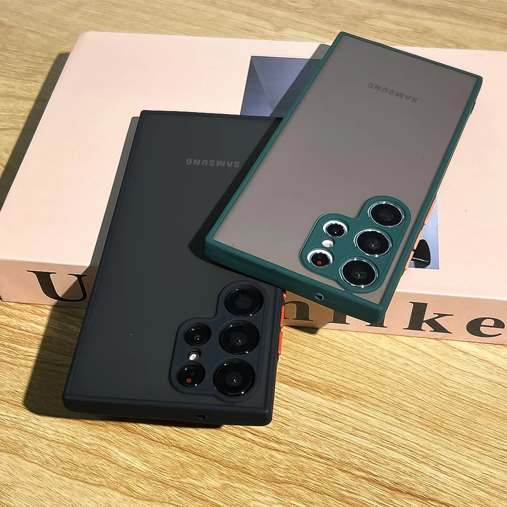 Anti Drop Matte Fall Für Samsung Galaxy S20 S21 FE S22 Plus S23 S24 FE S25 Plus Ultra Hinweis 9 10 20 Rüstung Stoßstange Abdeckung Fundas