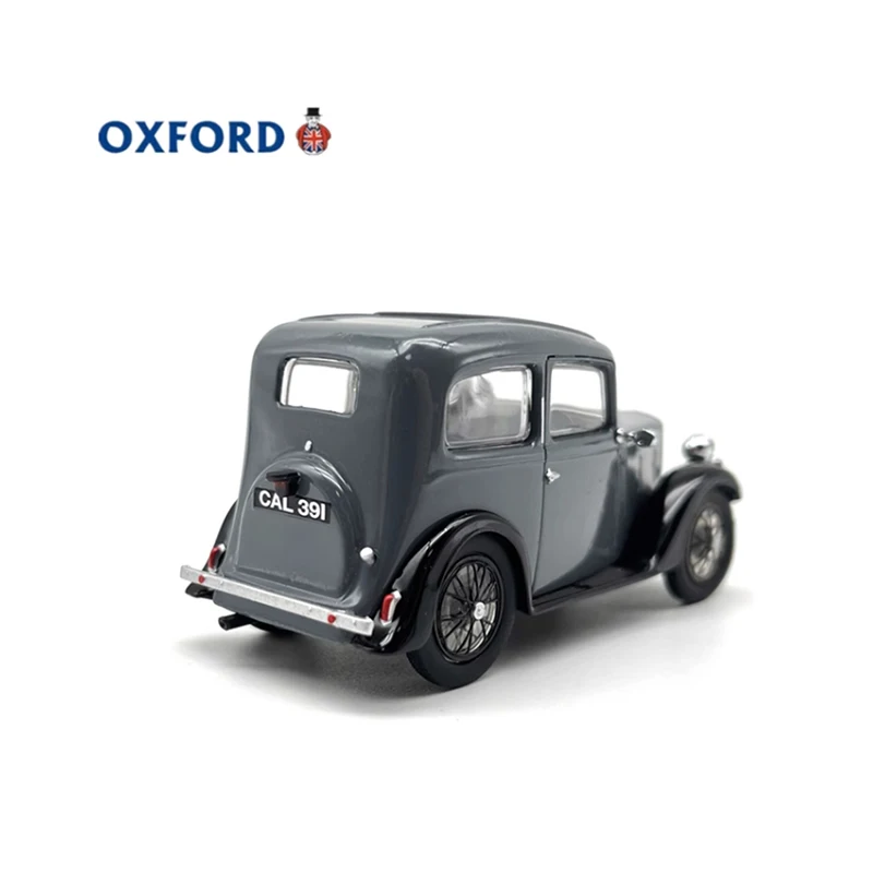 OXFORD Diecast 1:43 Scale Austin Ruby Gray Alloy Retro Nostalgia Car Model Finished Product Simulation Toy Static Model