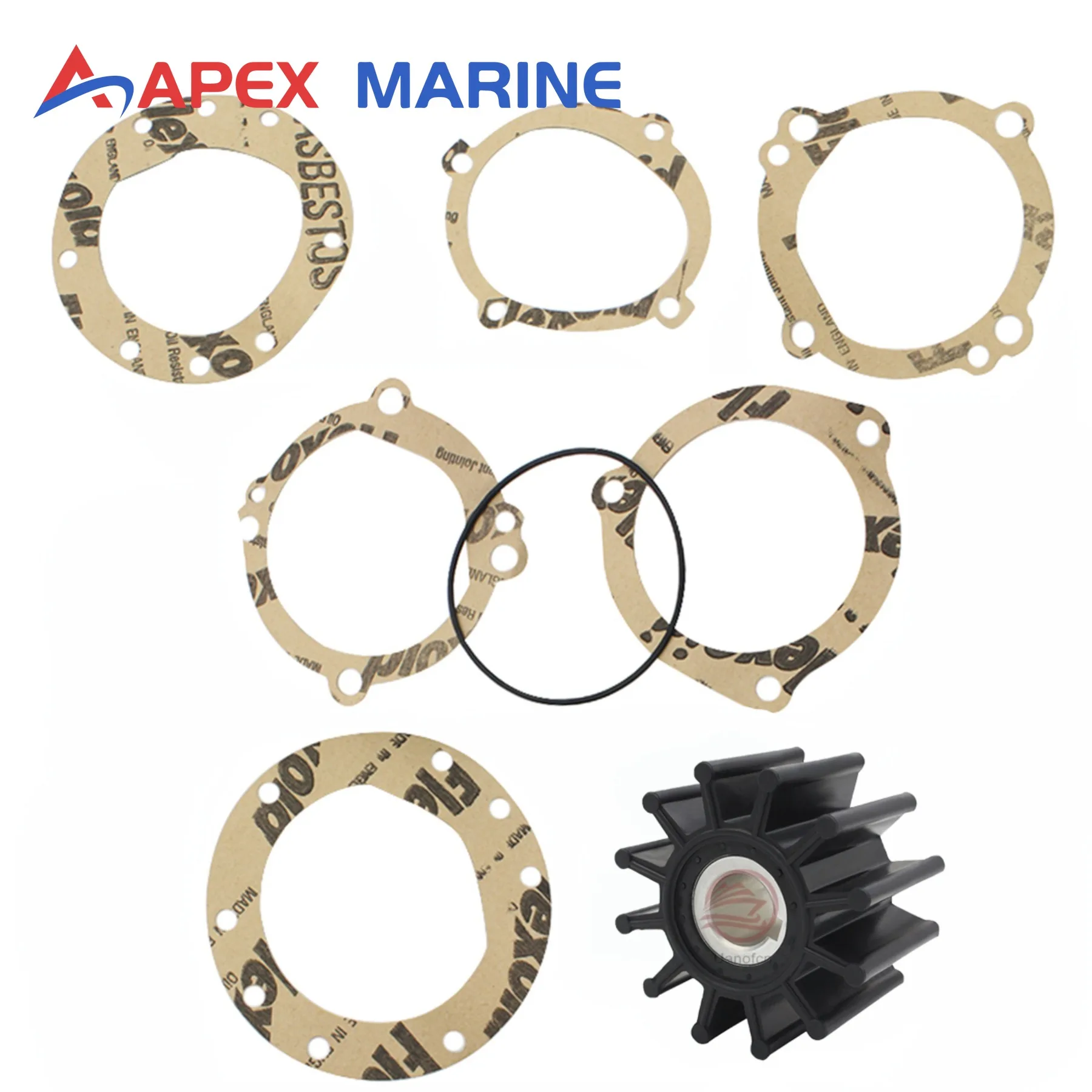 

Raw Sea Water Impeller Repair Kit for Cummins Onan Marine MD QD 22.5 kW 27 kW 29 kW Marine Engine Raw Sea Cooling Water Pumps