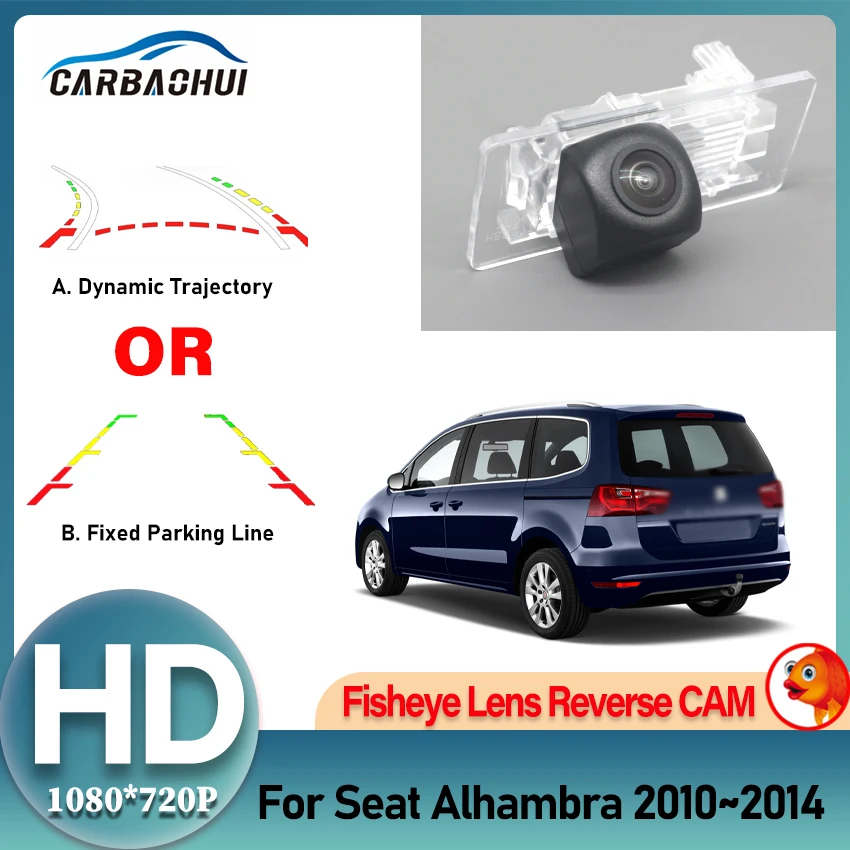 

Автомобильная камера заднего вида для Seat Alhambra 2010 2011 2012 2013 2014 CCD HD камера ночного видения заднего вида с объективом «рыбий глаз»