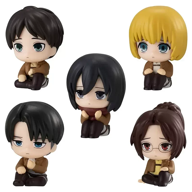 

BANDAI Attack on Titan Gashapon Armin figure Armin Arlert Eren Jäger Sitting posture action figure Model Toy