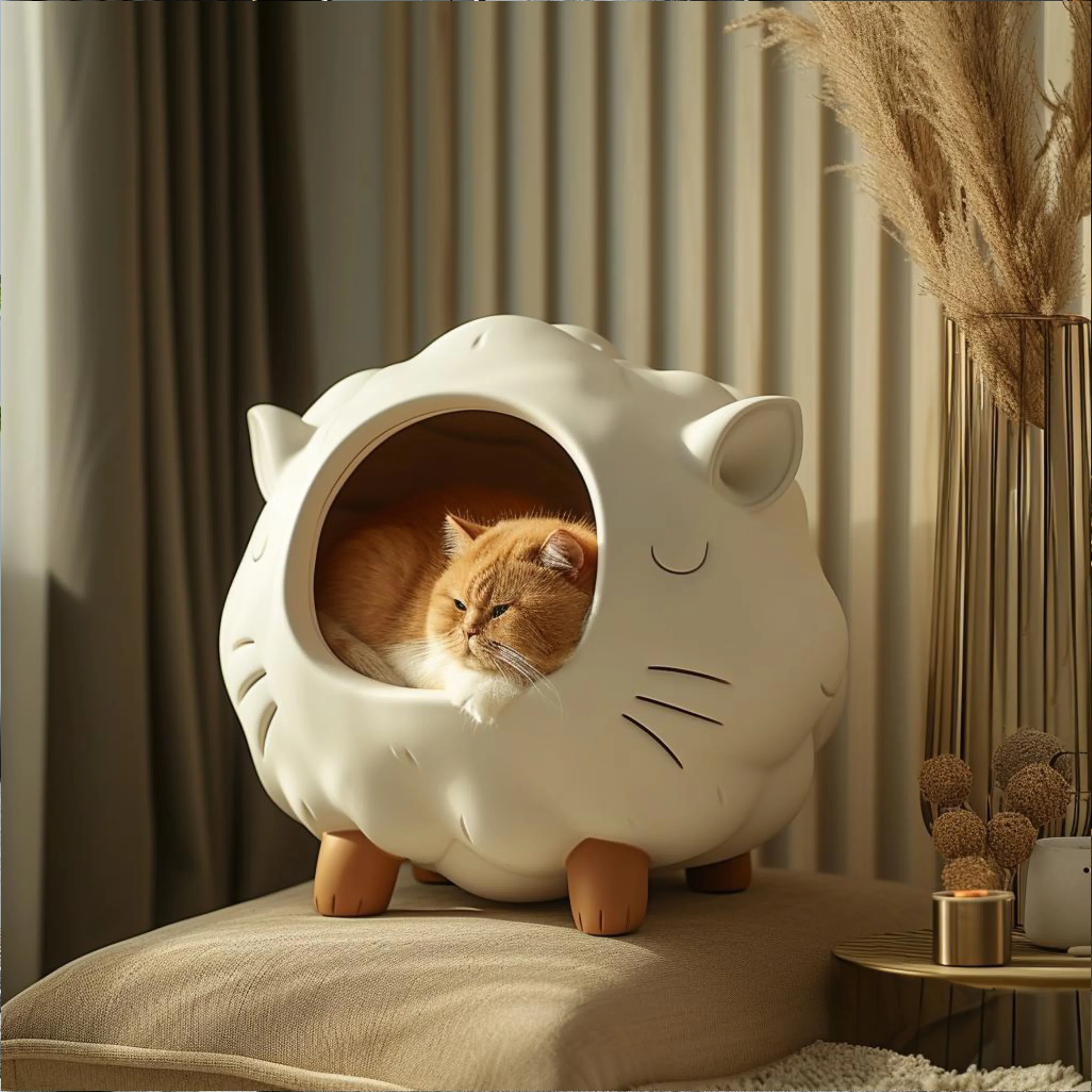 3D Customization Cat House Cat Bed Pink Piggy Cat Bed House