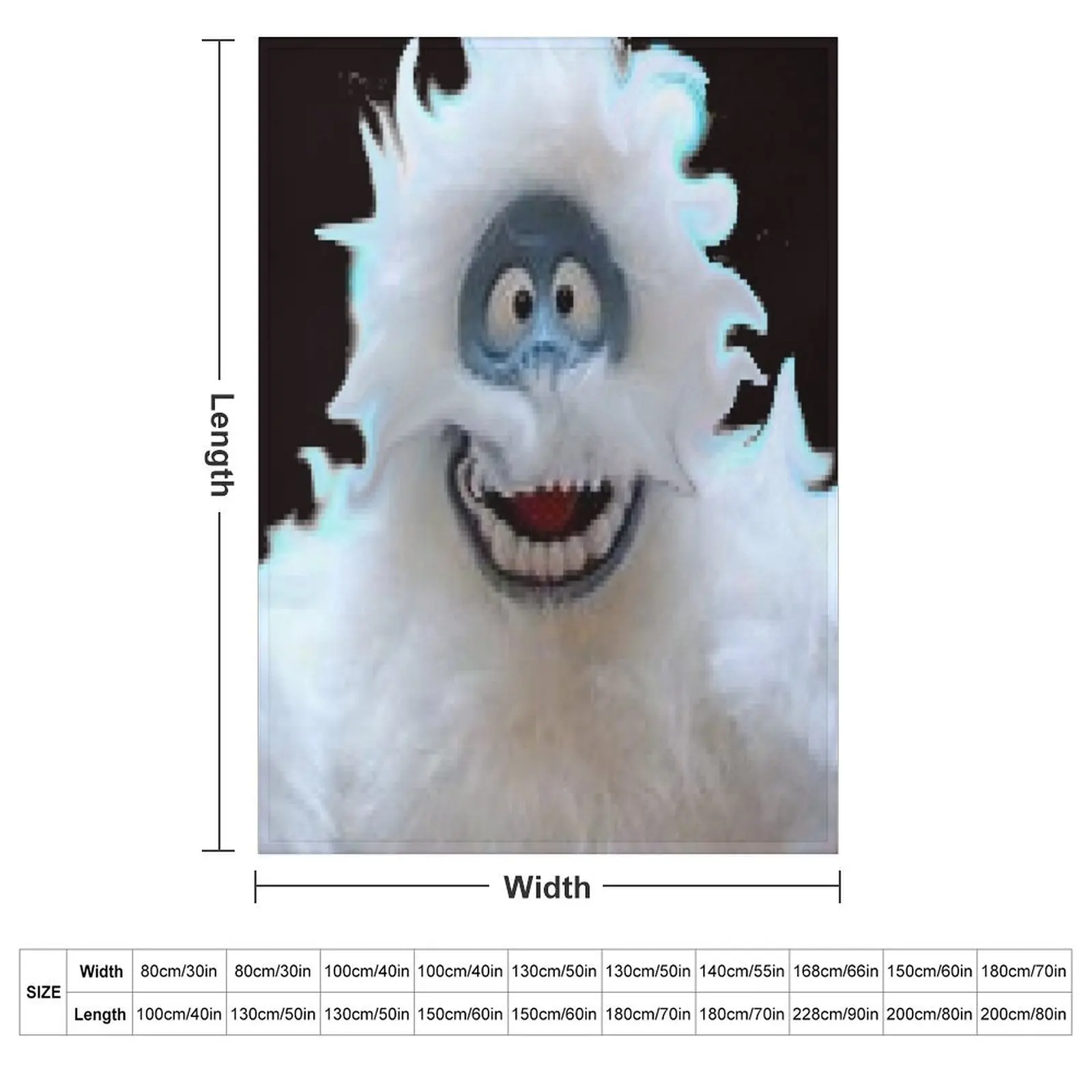 THE Abominable snowman Throw Blanket warm for winter funny gift Luxury Throw Heavy Blankets