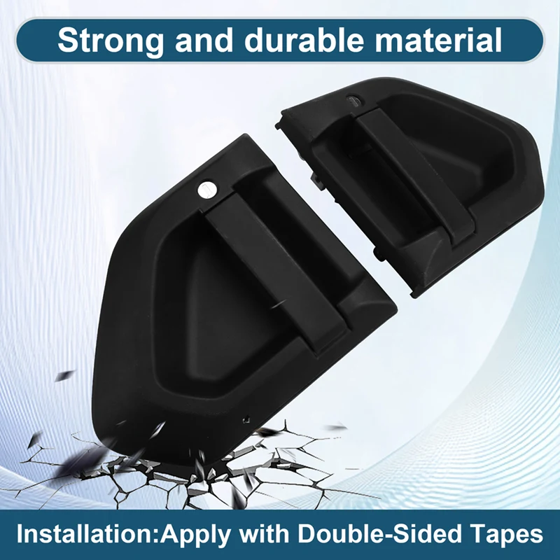 1Pair Outer Door Handle Trim Panel With 2 Keys For MAN TGL TGM TGS TGX Truck Tractor 81.62641-5012 81.62641-5013