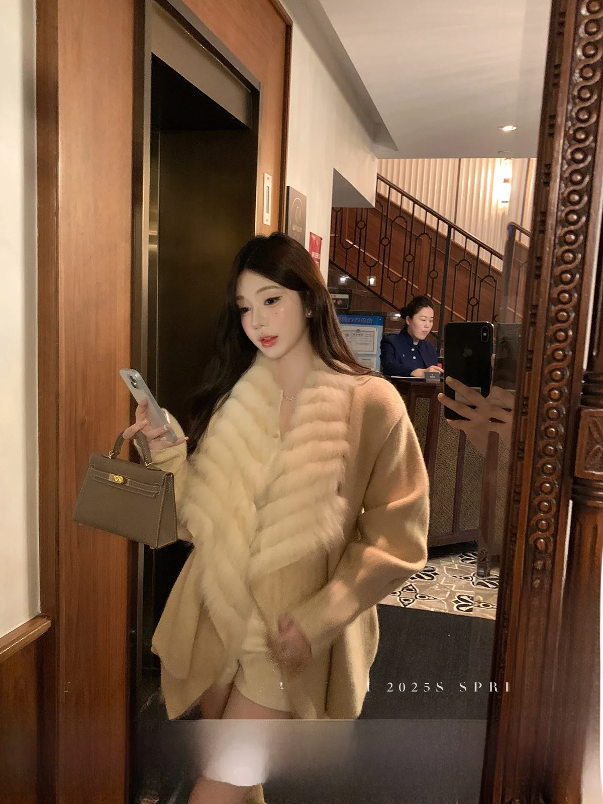 

YOLI Khaki Color Sweater Cardigan Women's Loose Sle Lazy Faion Outerwear Comfortable Breathable Autumn Winter Season