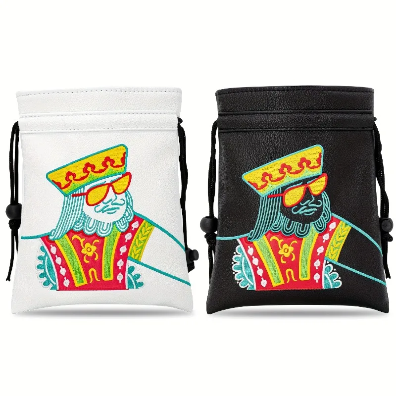 حقيبة ملحقات حقيبة الجولف المحمولة مع مادة البولي يوريثان الاصطناعية، وإغلاق برباط متين، هدية مثالية لحقائب الجولف للاعبي الجولف #1