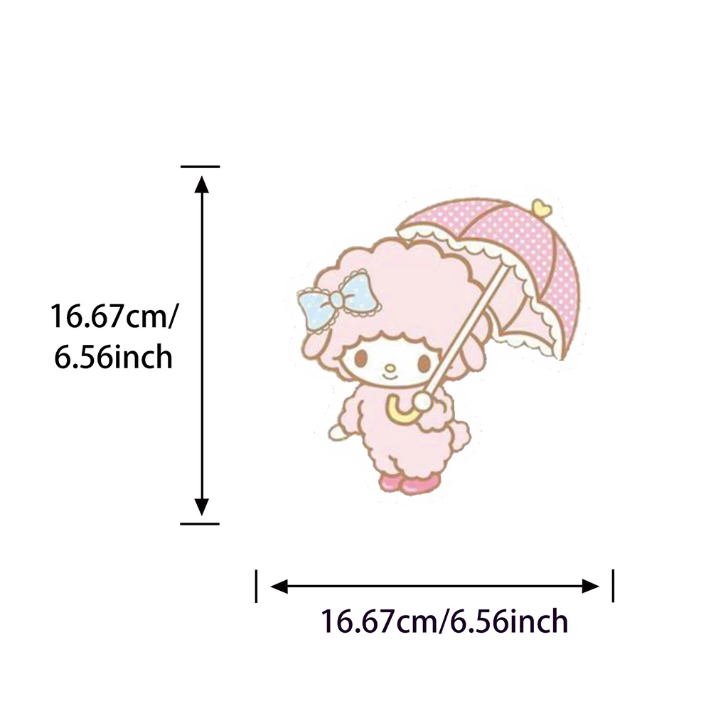 10/30/52 قطعة لطيف بلدي الحلو البيانو سانريو أنيمي ملصقات ميلودي الكرتون ملصق القرطاسية حقيبة الهاتف Kawaii الشارات الديكور #4