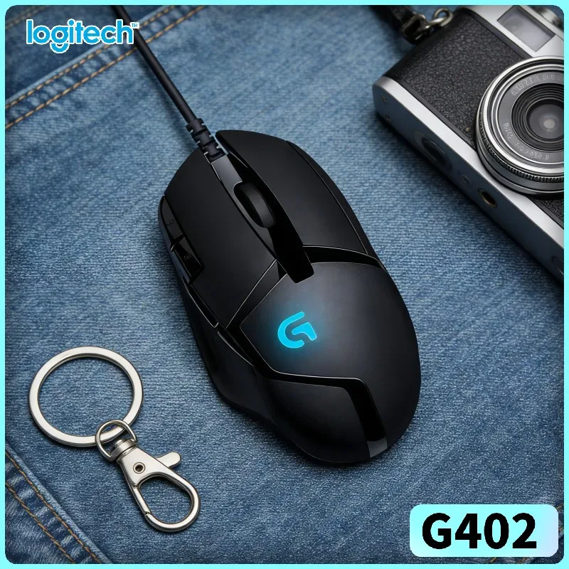 

Игровая мышь Logitech G402: 8 программируемых кнопок, отслеживание движений 500 IPS, противоскользящие накладки для соревновательной игры