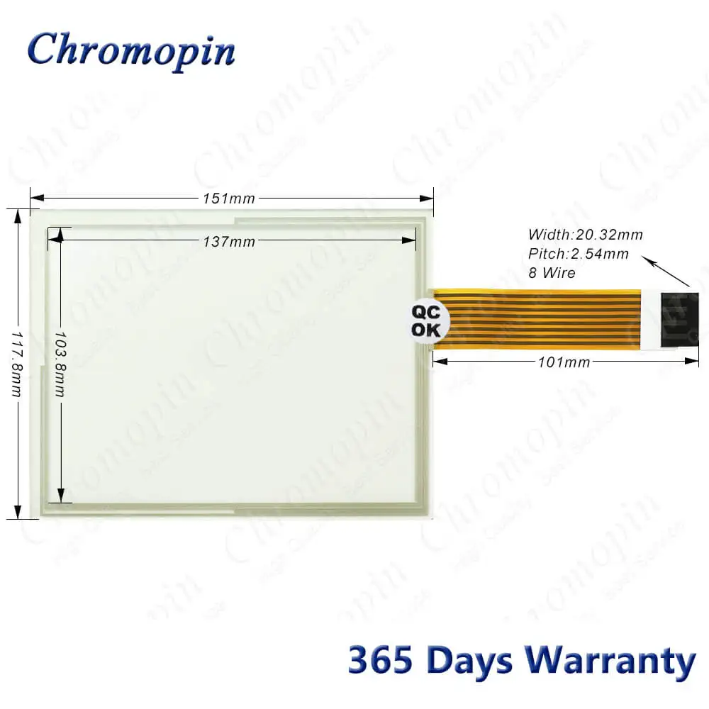 Front Cover Case Housing Shell for 2711P-T7C1D2 2711P-T7C10D2 2711P-T7C1D6 2711P-T7C4D8TP 2711P-T7C10D6 Touch Screen and Film