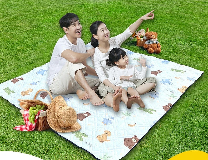 

Простыня премиум-класса для кемпинга — очень толстое пескозащитное одеяло для пикника с ультразвуковой технологией, складное и прочное