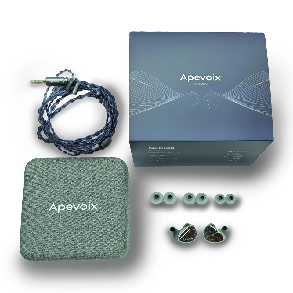 Apevoix Nebula (1DD + 8BA) In-ear Monitor HiFi IEM Wide Soundstage