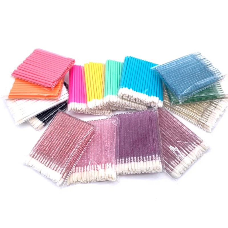 50 قطعة من فرشاة ملمع الشفاه القابل للتصرف، أدوات مكياج عصا أحمر الشفاه