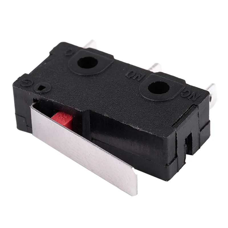 B50B-80Pcs AC 125V 250V 5A SPDT Micro interruptor de limite de plástico momentâneo de 3 pinos preto + prata