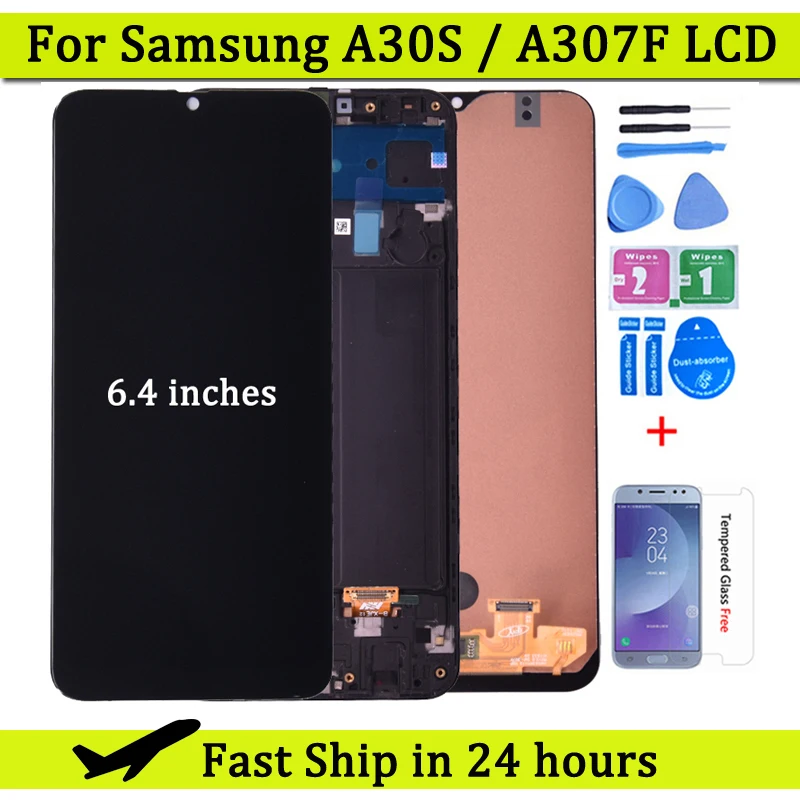 6.4'' Display For Samsung A30S A307 LCD Display with Touch Screen Digitizer Assembly A307F A307FN A307G A307GN LCD