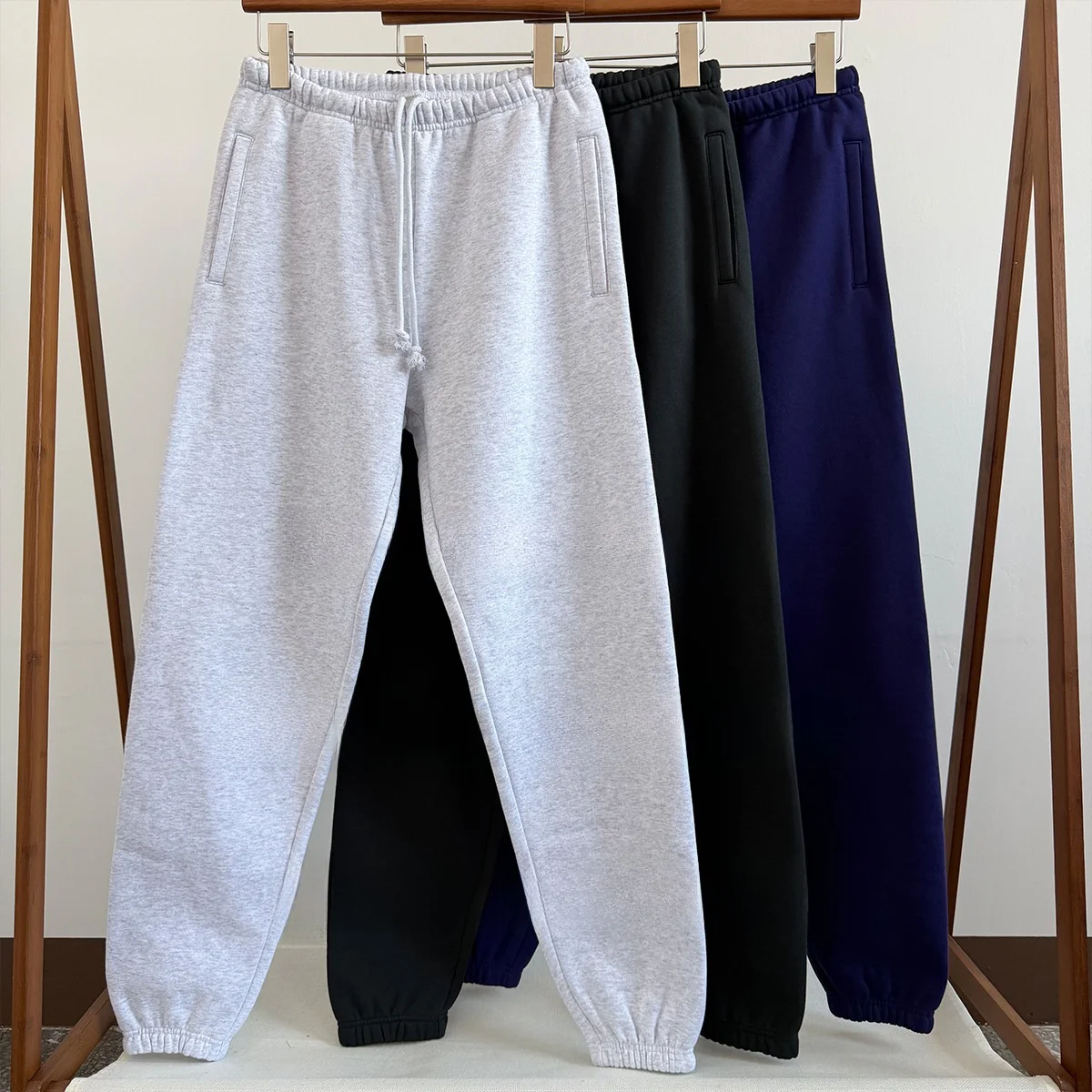 

Kardaian Women's Winter Fce Lined Dstring Slimming Casual Cotton Sweatpants Long Straight Leg Anti-Wrinkle Thiened