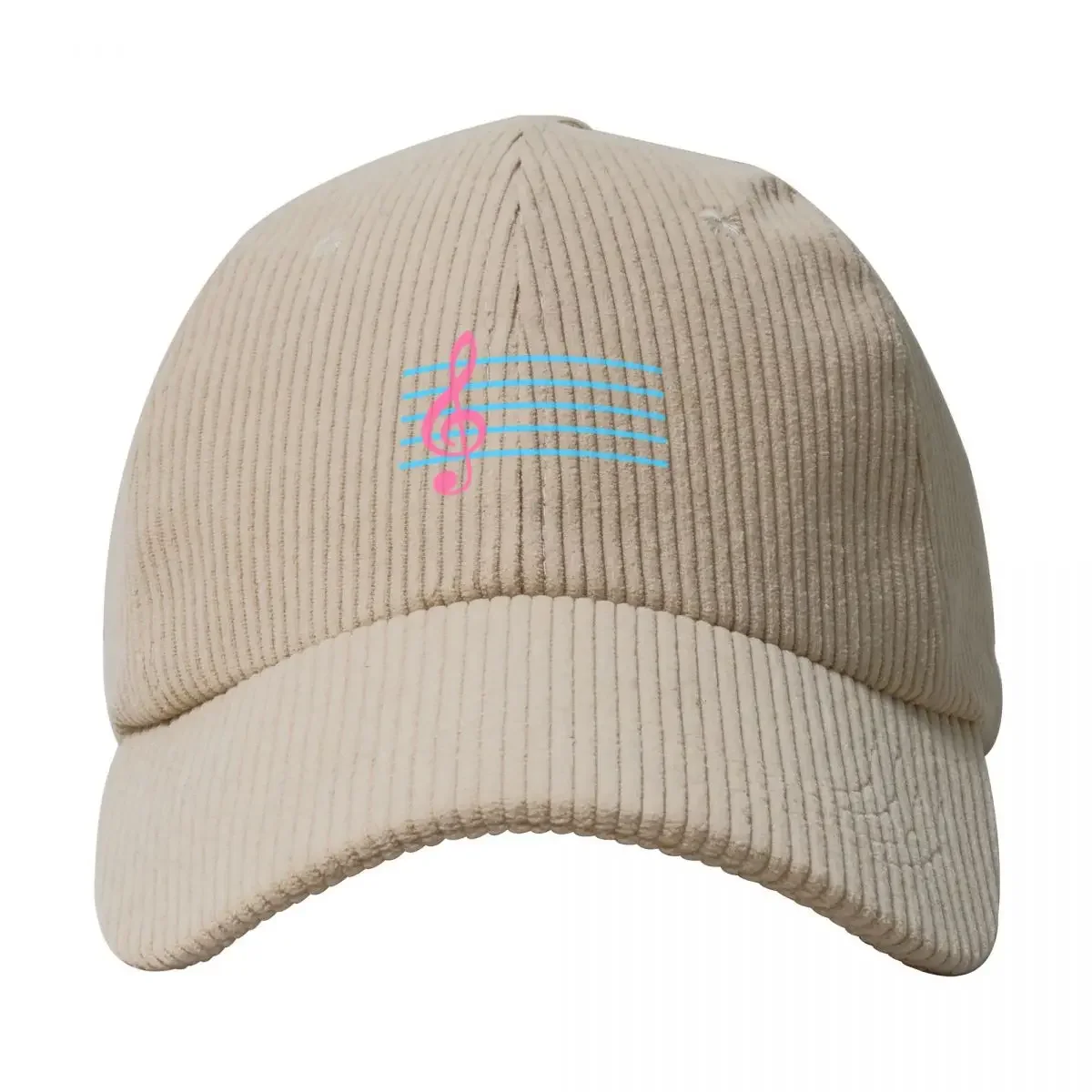 Trans Colors Treble Clef Corduroy Baseball Cap New In Hat Dropshipping dad hat Mens Women's