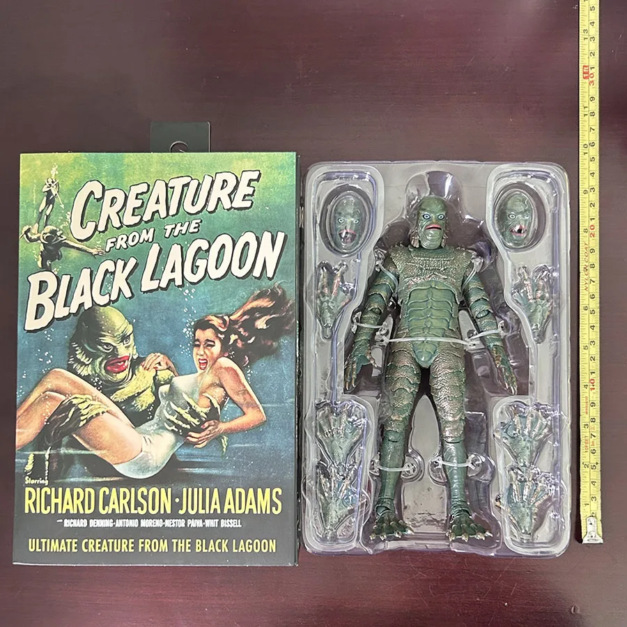 Original NECA Creature from the Black Lagoon Action Figure Horror Film Model Toys Collection Movable Toys Model Room Decoration