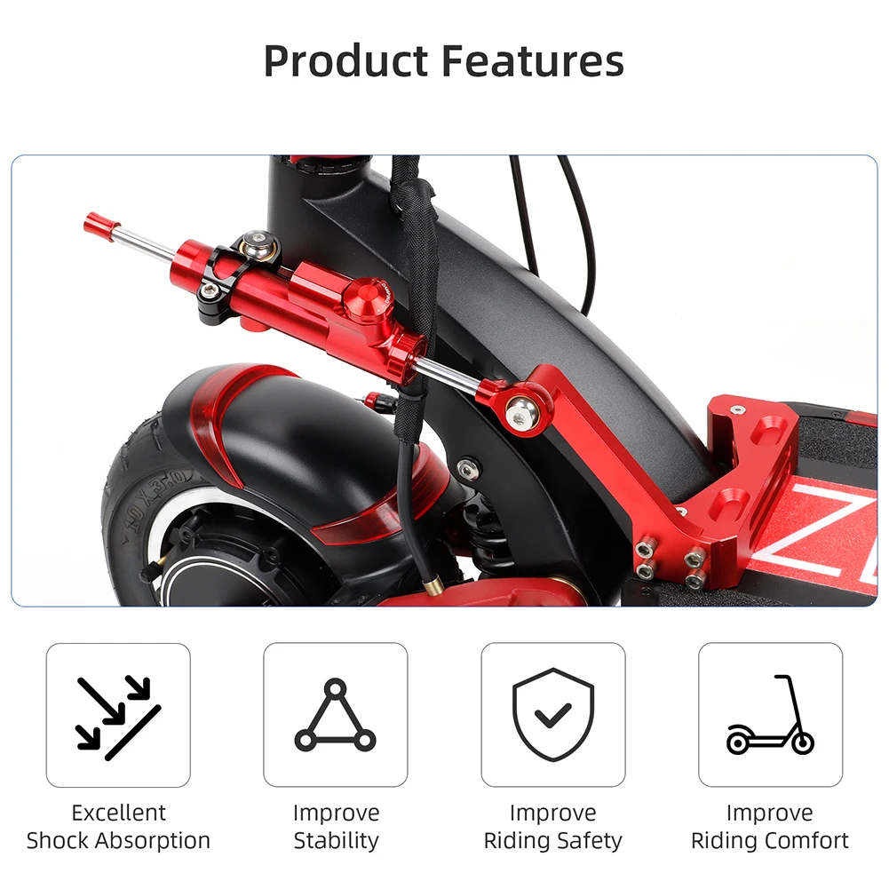 

For VSETT 10 Scooter Steering Damper Steering Damper Regular Driving High Speed Driving Approx 29*9.7*4cm Practical To Use