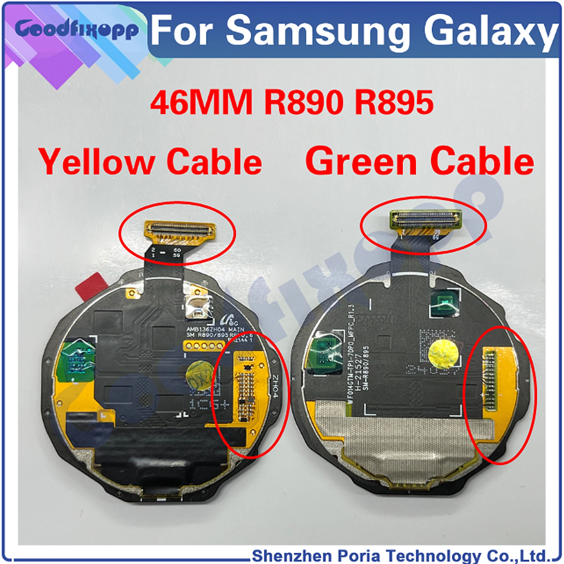 LCD DIsplay Touch Screen Digitizer Assembly Replacement For Samsung Galaxy Watch4 Classic SM-R890 SM-R895 R890 R895