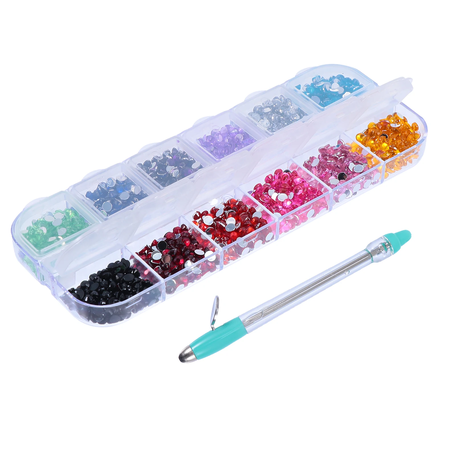 1 Juego de bolígrafo de punta para manualidades de diamantes DIY, herramienta de pintura de diamantes de imitación Manual profesional para arte de uñas, bolígrafos artesanales DIY