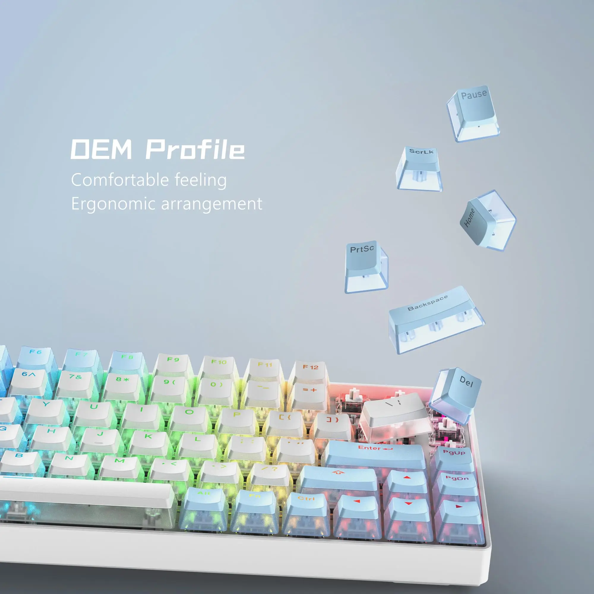 165 teclas pudim keycaps duplo tiro personalizado perfil oem compatível universal para 100% 75% 65% teclado mecânico