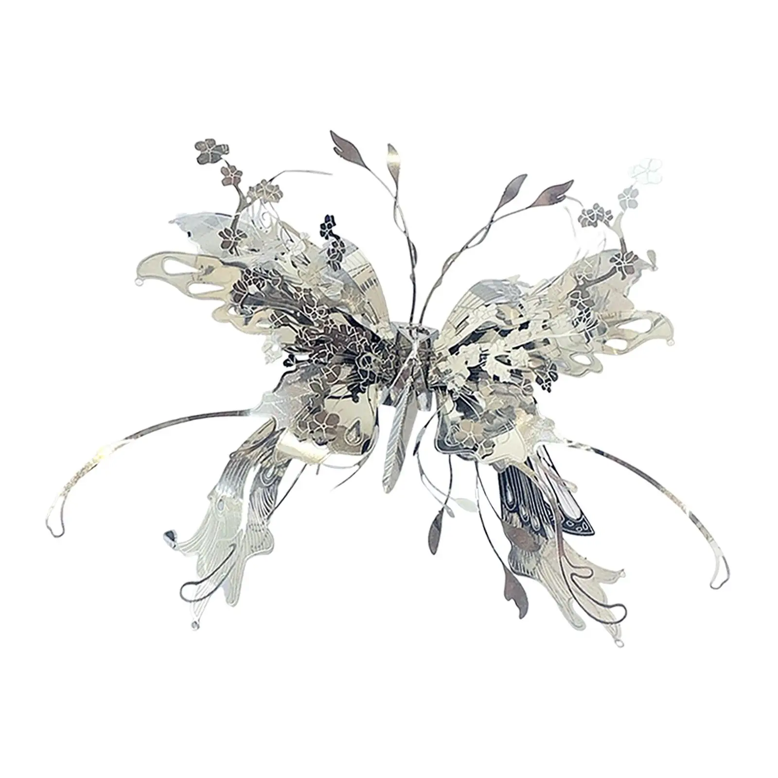 3D Metal Butterfly Puzzle DIY Model Toy Teaser for Mind Challenging Home Decor Gift for Adults