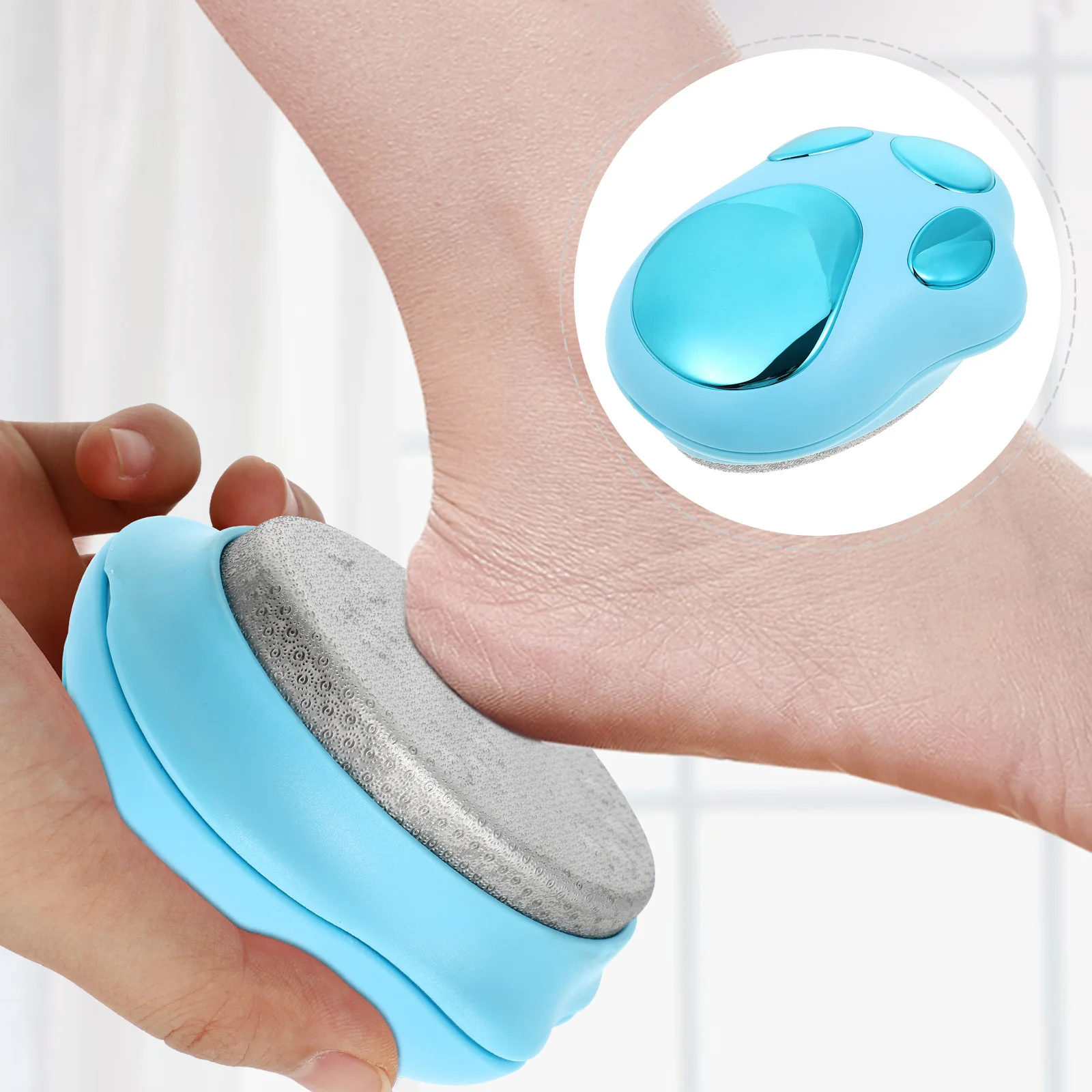 

1 pc Double-Sided Pedicure Stone Nano Glass Dead Skin Remover Creative Callus Tool Adorable Foot File Reusable Washable Pedicure