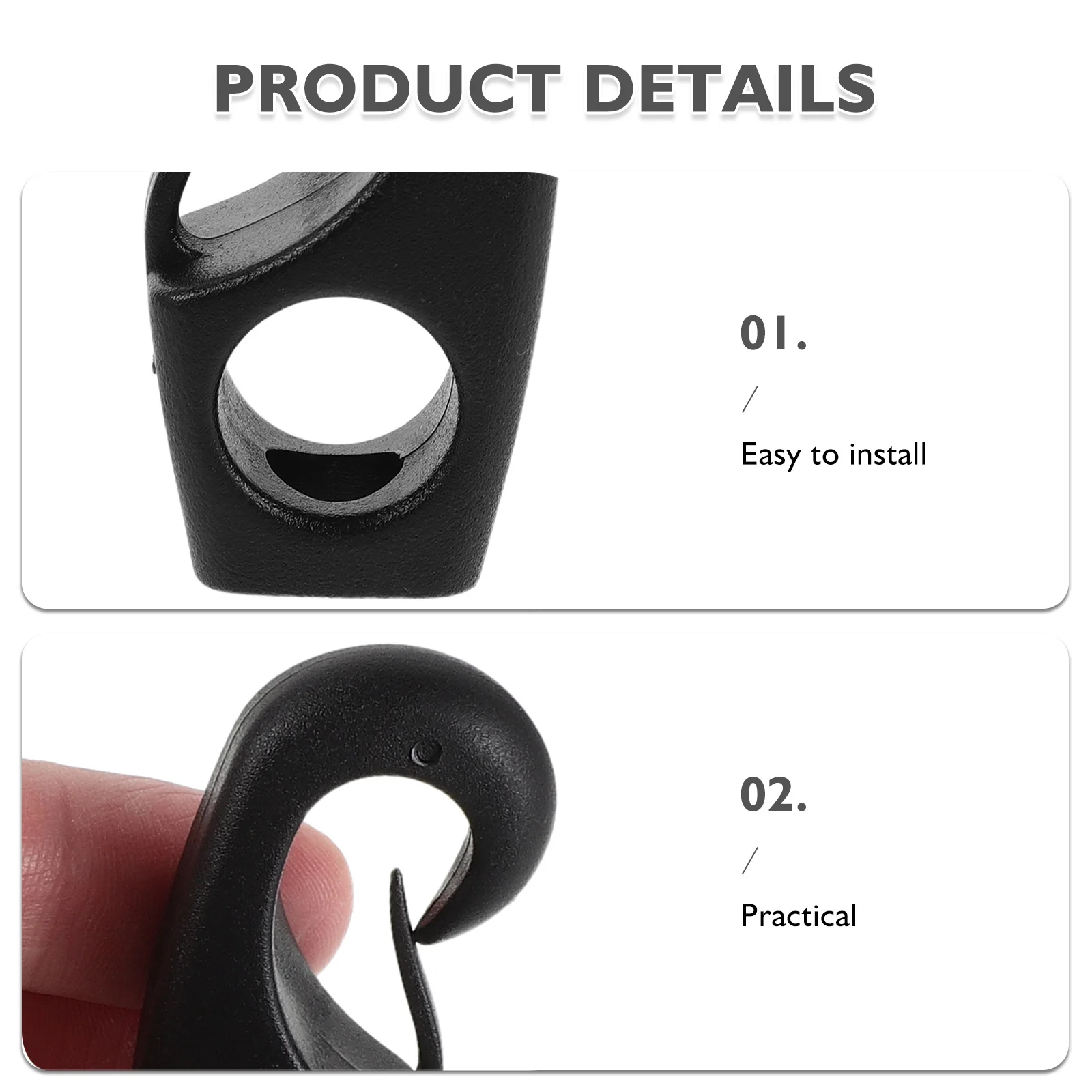 20 قطعة مجذاف كاياك مشابك شعر كلبش البلاستيك والعتاد كليب التثبيت السريع مكافحة زلة كاياك مجداف أصحاب الزورق تخزين السنانير قارب خارجي