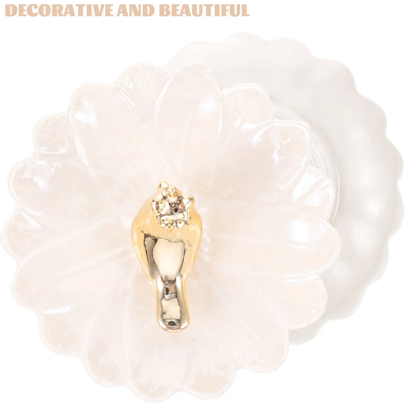 

Ceramic Jewelry Storage Tray with Dolphin Decor Small Item Organizer for Ring Earring Bracelet Display Home Bedroom Bathroom