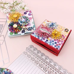 Alinacutle Metal Cutting Die Cut Rosette Lace Border Christmas Scrapbook Paper Craft Album Handmade Card Template Die Cutting