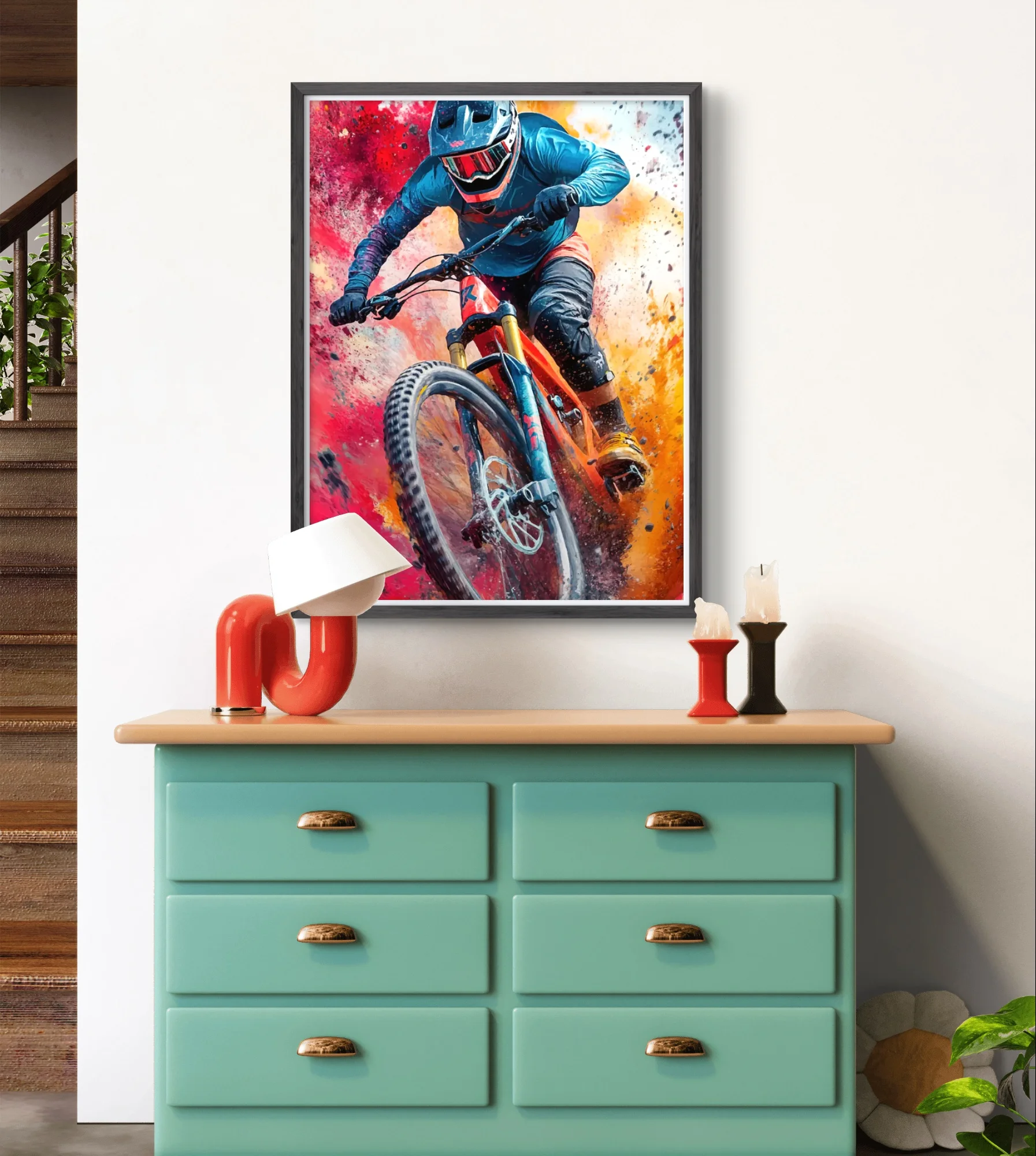 Mountain Biking 5D Diamond Painting Cycling Picture Square/Round Diamond Embroidery Hand Gift DIY Home Decor