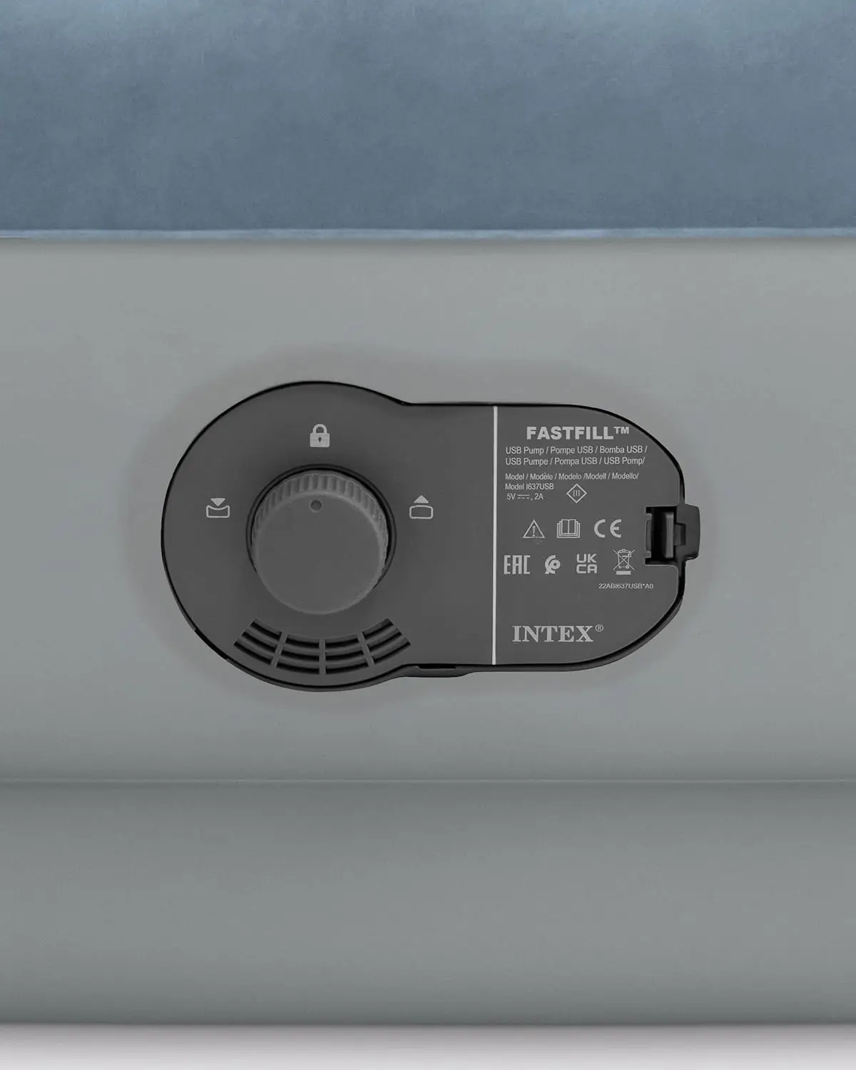 64157E Colchão de ar Dura-Beam Plus Mid-Rise: Fiber-Tech – Tamanho duplo – Bomba elétrica USB integrada – Altura da cama de 14 polegadas – 300 lb