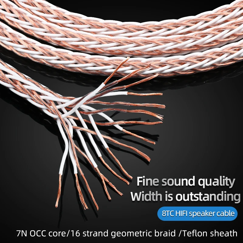 ATAUDIO HiFi Bulk Cable 7N OCC 16 Strands Loose Wire Noise-free for DIY Speaker Cable