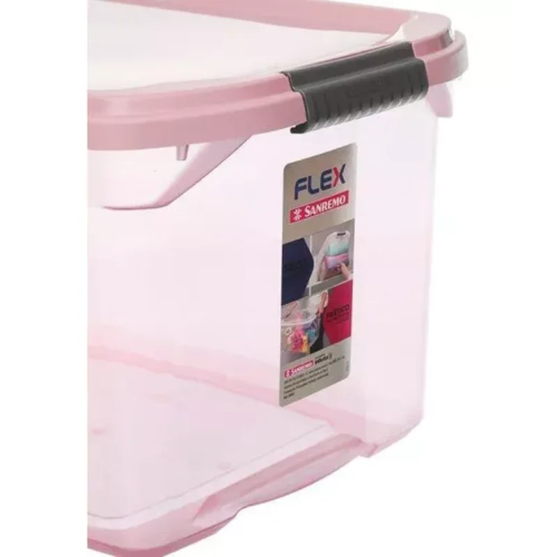 Organizing Box 68 Liters Translucida Pink 64x44x34 Cm Boxes, Boxes and Baskets Decorative Boxes