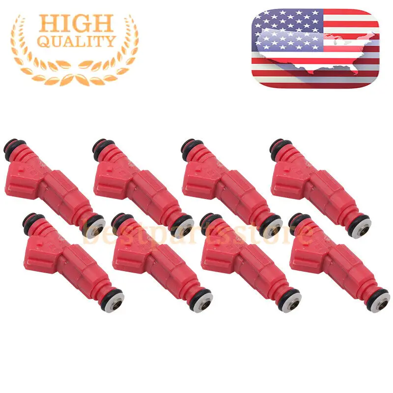 

8X 30lb Fuel Injectors For Chevy For Ford Pontiac V8 LS1 LT1 5.0L 5.7L 315cc US Ship