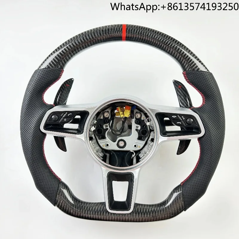 

Custom Upgraded High Quality Carbon Fiber Steering Wheel for Porsche 911 996 Cayenne 958 718 Boxster 918 Macan Paramela Taycan