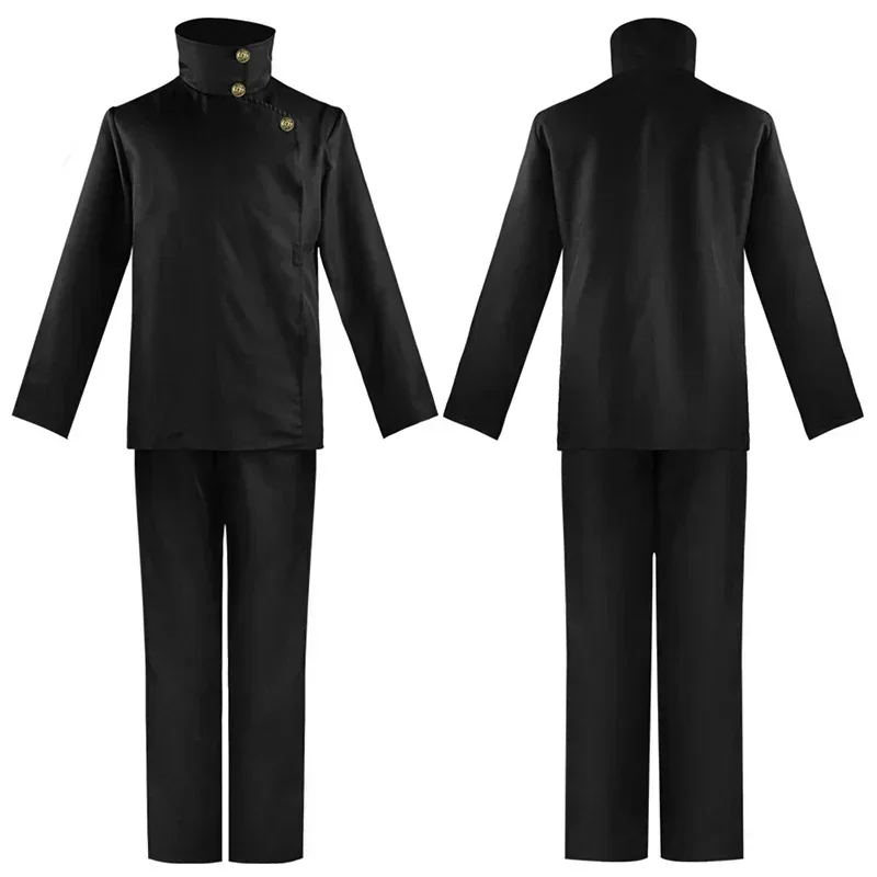 Disfraz de Cosplay de Fushiguro Megumi, Peluca de Anime Jujutsu Kaisen, Pelucas de Cosplay de Fushiguro Megumi, Pantalones y Top, Disfraces de Halloween para Hombres y Mujeres