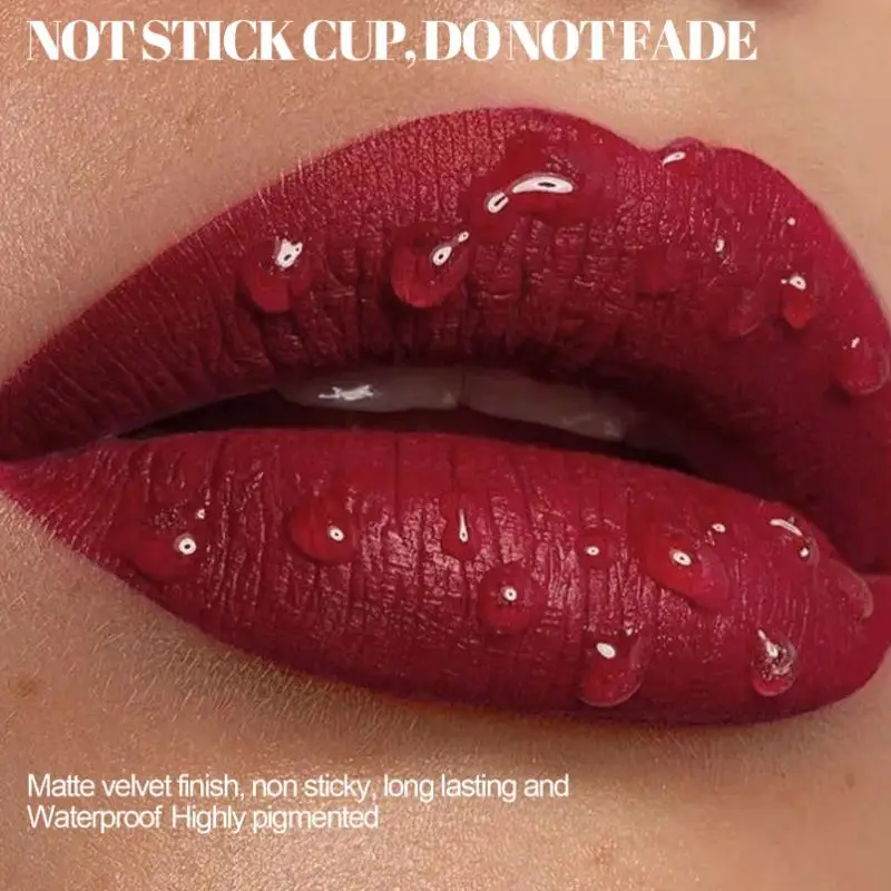 

Набор для макияжа губ 2-в-1: матовый блеск и карандаш для губ, 12 цветов, водостойкий, стойкий, универсальный, идеальный подарок, косметические средства