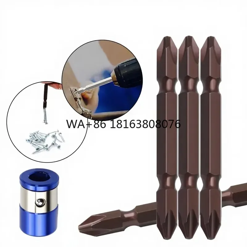 Double-Ended S2 Steel Phillips Screwdriver Bits, Strong Magnetic High Hardness Driver Bits Woodworking Machinery Parts
